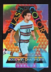 2022 UD Goodwin Champions Splash of Color Platinum Rainbow Red #SCP5 Joao Felix